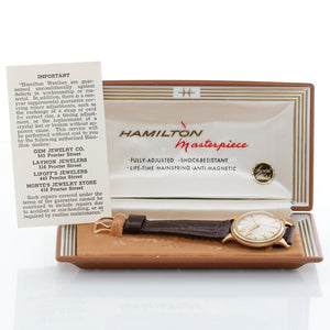 Very Rare Collector's Piece Men's Hamilton Stormking II 14k Solid Gold Dress Watch