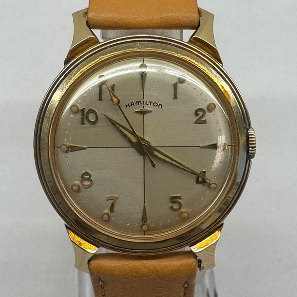 Very Rare Collector's Piece Men's Hamilton Stormking II 14k Solid Gold Dress Watch