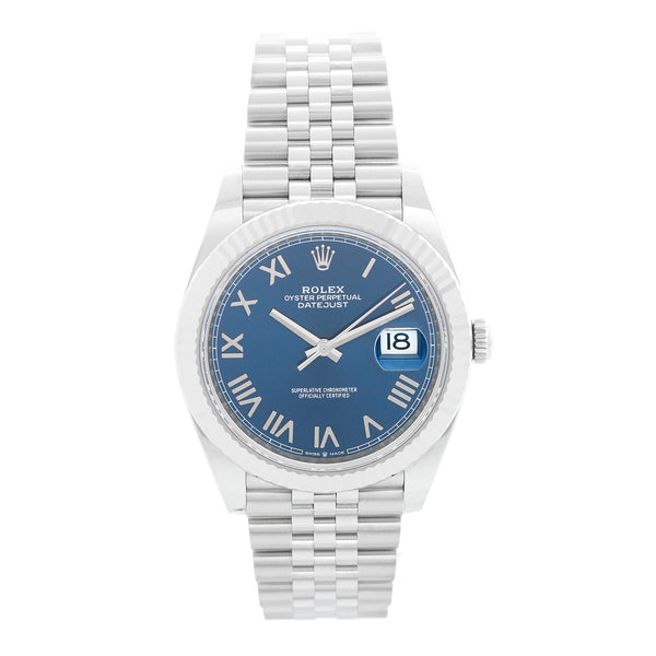 Rolex Datejust Stainless Steel Roman Numeral Dial Watch 126334