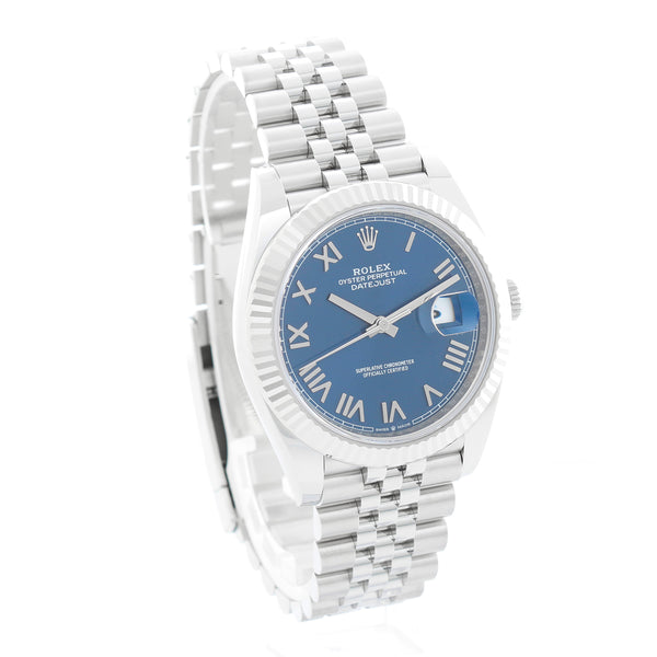 Rolex Datejust Stainless Steel Roman Numeral Dial Watch 126334