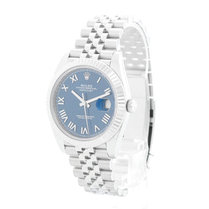 Rolex Datejust Stainless Steel Roman Numeral Dial Watch 126334