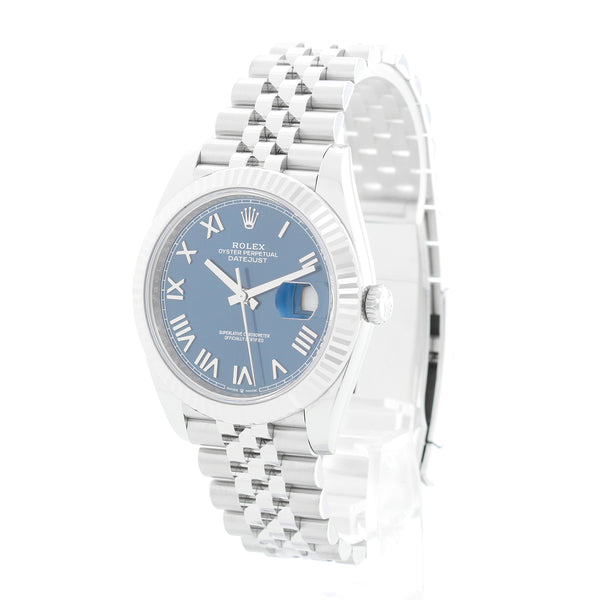 Rolex Datejust Stainless Steel Roman Numeral Dial Watch 126334