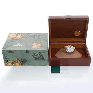 Rolex Day-Date President 18K Gold Blue Dial Watch 19018