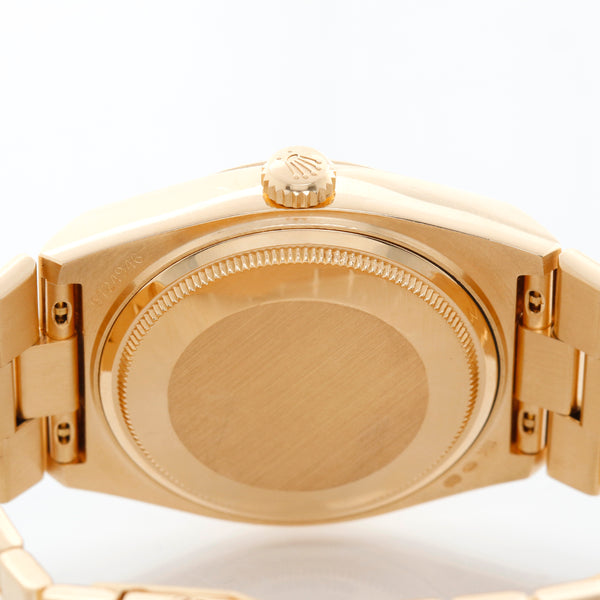 Rolex Day-Date President 18K Gold Blue Dial Watch 19018