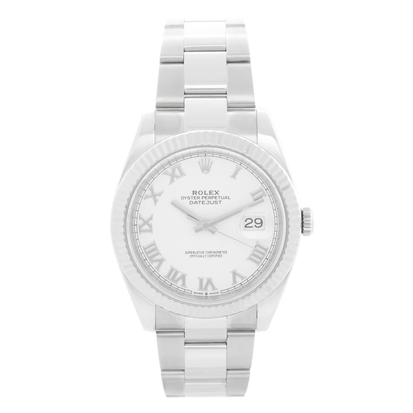 Rolex Datejust Stainless Steel White Dial Watch 126334