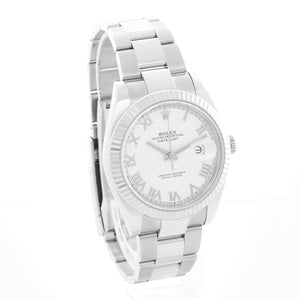 Rolex Datejust Stainless Steel White Dial Watch 126334