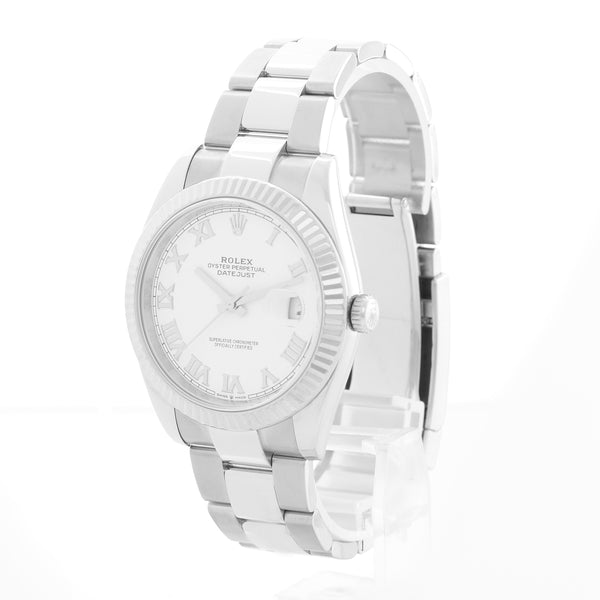 Rolex Datejust Stainless Steel White Dial Watch 126334