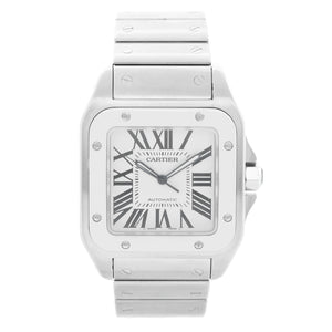 Cartier Santos 100 XL Steel Automatic Men's Watch W200737G 2656