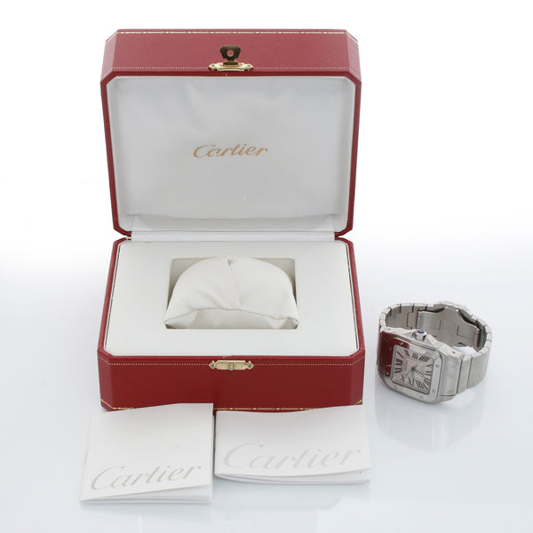 Cartier Santos 100 XL Steel Automatic Men's Watch W200737G 2656