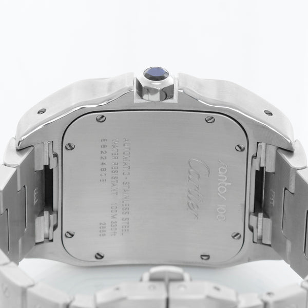 Cartier Santos 100 XL Steel Automatic Men's Watch W200737G 2656