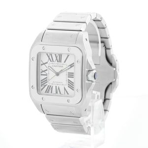 Cartier Santos 100 XL Steel Automatic Men's Watch W200737G 2656
