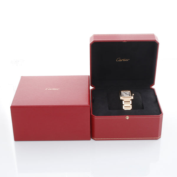 Cartier Tank Francaise 18k Yellow Gold Men's Watch W50001R2 1840