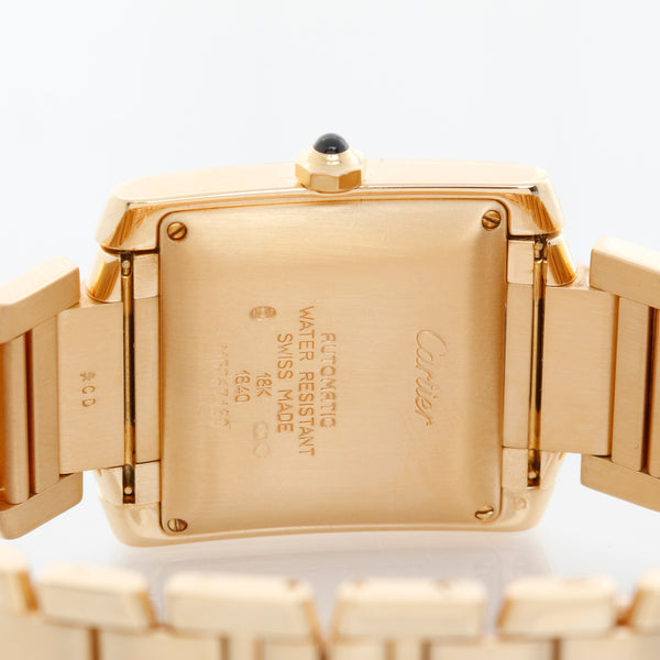 Cartier Tank Francaise 18k Yellow Gold Men's Watch W50001R2 1840