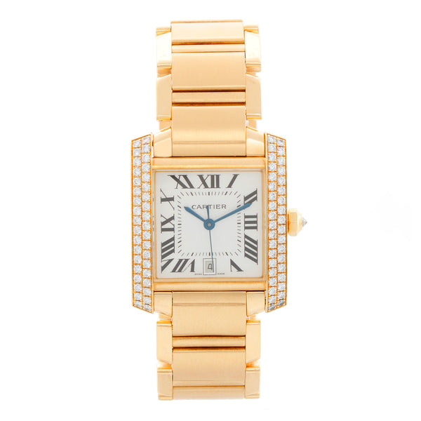 Cartier Tank Francaise 18k Yellow Gold Men's Watch WE1010R8 1840