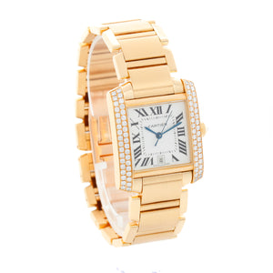 Cartier Tank Francaise 18k Yellow Gold Men's Watch WE1010R8 1840