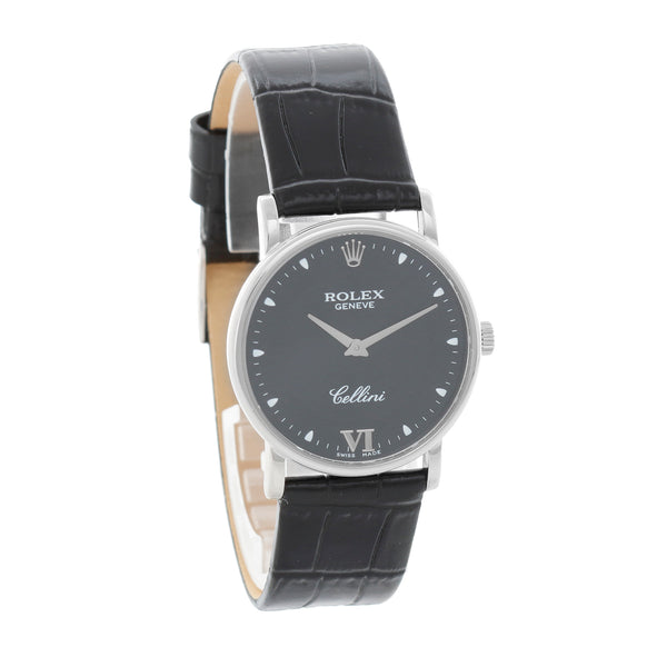 Rolex Cellini 5115 (or 5115/9) Men's 32mm White Gold watch, Black dial – photo 3 of 6