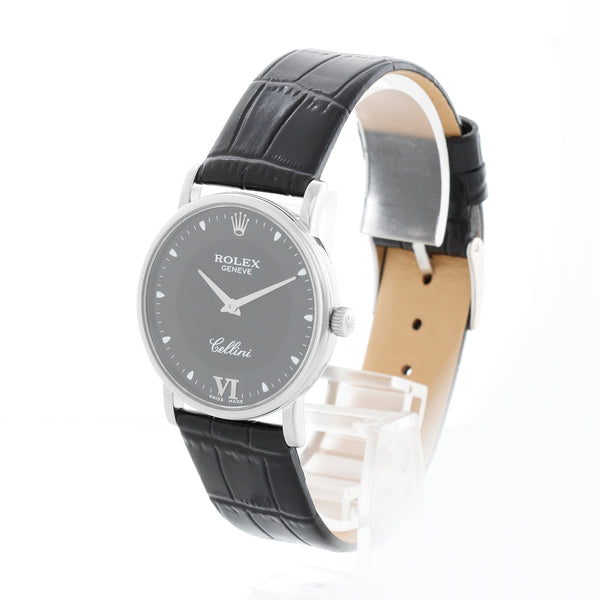 Rolex Cellini 5115 (or 5115/9) Men's 32mm White Gold watch, Black dial – photo 2 of 6