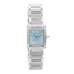Cartier Tank Francaise W51026Q3 2384 Ladies 25mm Stainless Steel watch, Mother of Pearl dial
