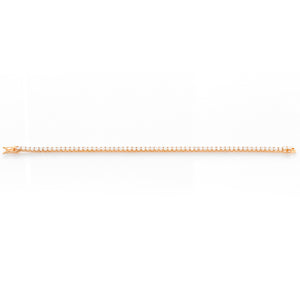 Stunning 18K Yellow Gold 4.15 ct. Diamond Tennis Bracelet – photo 5 of 5