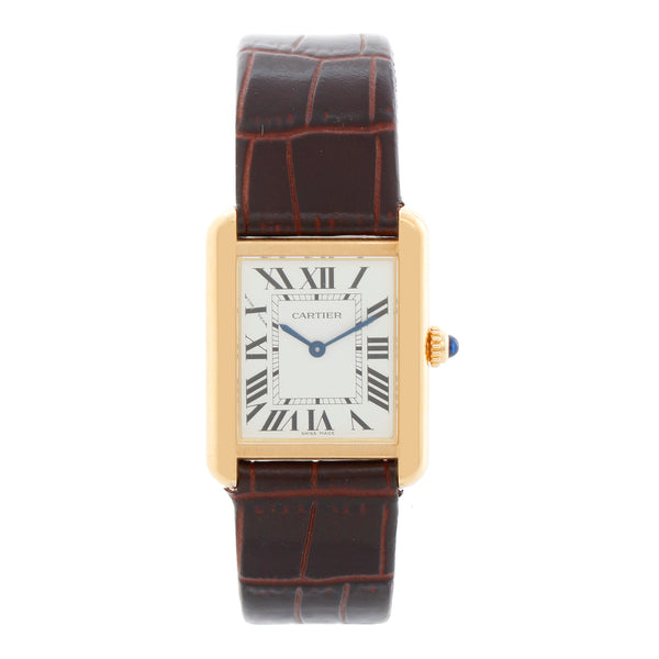 Cartier Tank Solo 18K Yellow Gold Men's Watch W5200002 3168