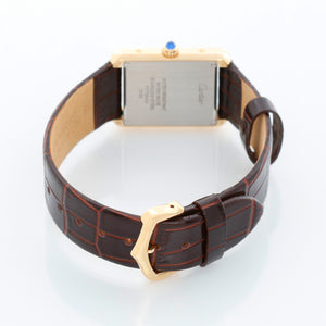 Cartier Tank Solo 18K Yellow Gold Men's Watch W5200002 3168