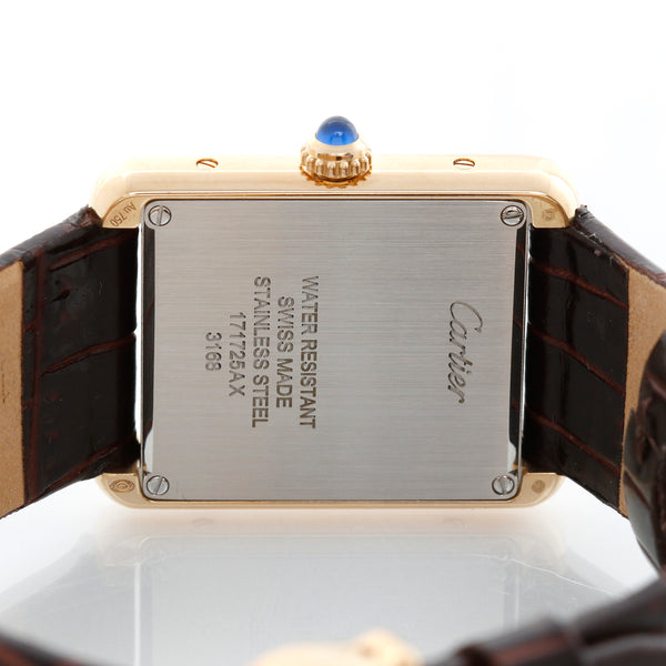 Cartier Tank Solo 18K Yellow Gold Men's Watch W5200002 3168