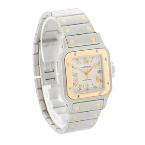 Cartier Santos Men's 40mm Stainless Steel & Yellow Gold watch, White dial – photo 3 of 6