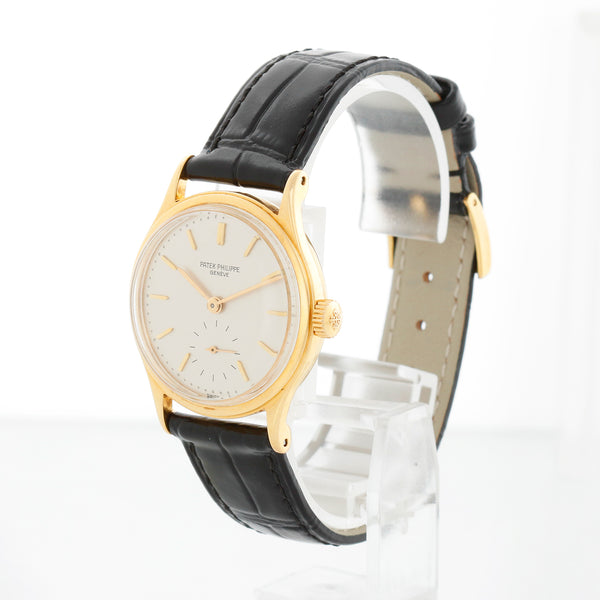 Patek Philippe Extremely Rare Waterproof Calatrava Yellow Gold Men's Watch Ref. 2451