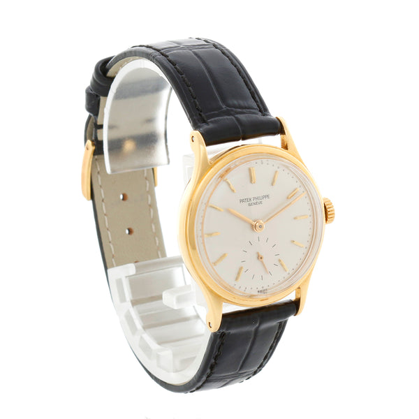 Patek Philippe Extremely Rare Waterproof Calatrava Yellow Gold Men's Watch Ref. 2451