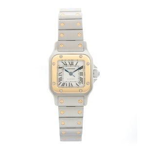 Cartier Santos Galbee Small Ladies Gold and Steel Watch 2423 W20057C4