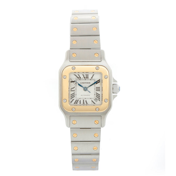 Cartier Santos Galbee Small Ladies Gold and Steel Watch 2423 W20057C4