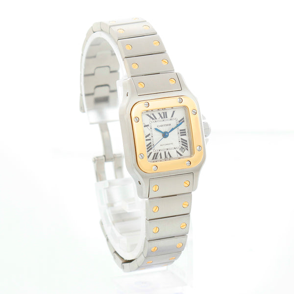 Cartier Santos Galbee Small Ladies Gold and Steel Watch 2423 W20057C4
