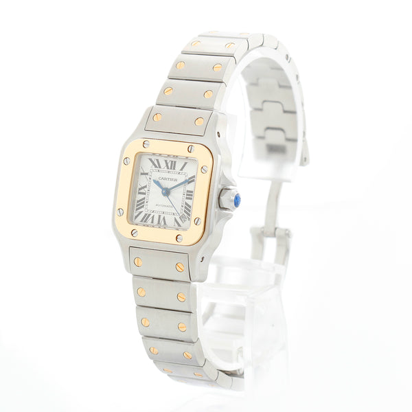 Cartier Santos Galbee Small Ladies Gold and Steel Watch 2423 W20057C4