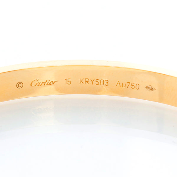 Cartier Love Bracelet 18k Yellow Gold Size 15 with Screwdriver – photo 2 of 4