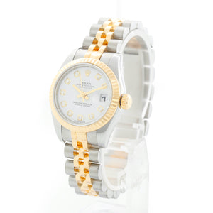 Rolex Datejust 2-Tone White Dial Watch 179173