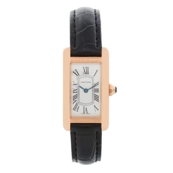 Cartier Rose Gold Small Tank Americaine 2503 W2607456 Ladies Watch