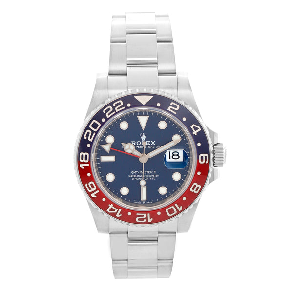 Rolex GMT - Master II White Gold " Pepsi " Ref. 126719 BLRO Men's Watch
