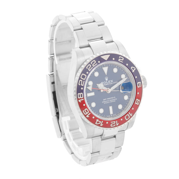 Rolex GMT - Master II White Gold " Pepsi " Ref. 126719 BLRO Men's Watch