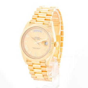 Rolex Day-Date 18K Yellow Gold Champagne Dial Watch 228238