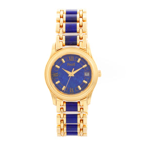 Piaget Polo 18K Yellow Gold Lapis Lazuli Dial & Bracelet Ref. 22001 M 517 D