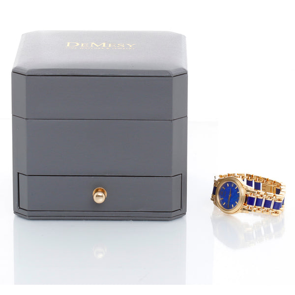 Piaget Polo 18K Yellow Gold Lapis Lazuli Dial & Bracelet Ref. 22001 M 517 D