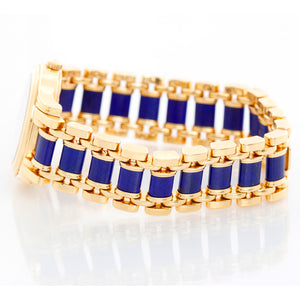 Piaget Polo 18K Yellow Gold Lapis Lazuli Dial & Bracelet Ref. 22001 M 517 D