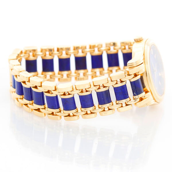 Piaget Polo 18K Yellow Gold Lapis Lazuli Dial & Bracelet Ref. 22001 M 517 D
