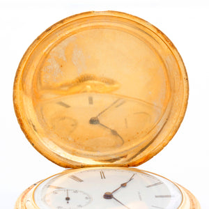 Patek Philippe & Co. 18k Yellow Gold Hunter-Case Pocket Watch Contract Case