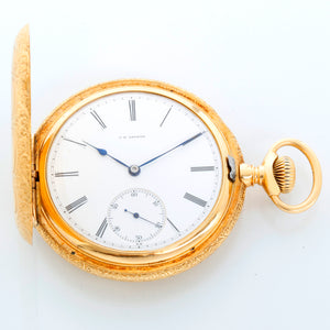 Patek Philippe & Co. 18k Yellow Gold Hunter-Case Pocket Watch Contract Case