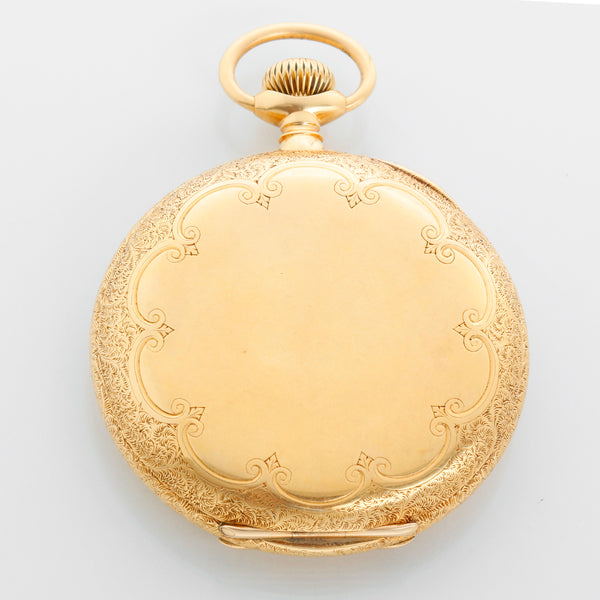 Patek Philippe & Co. 18k Yellow Gold Hunter-Case Pocket Watch Contract Case