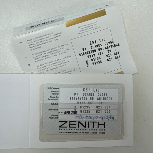 Zenith El Primero Chronomaster Triple Date Moon Men's Watch