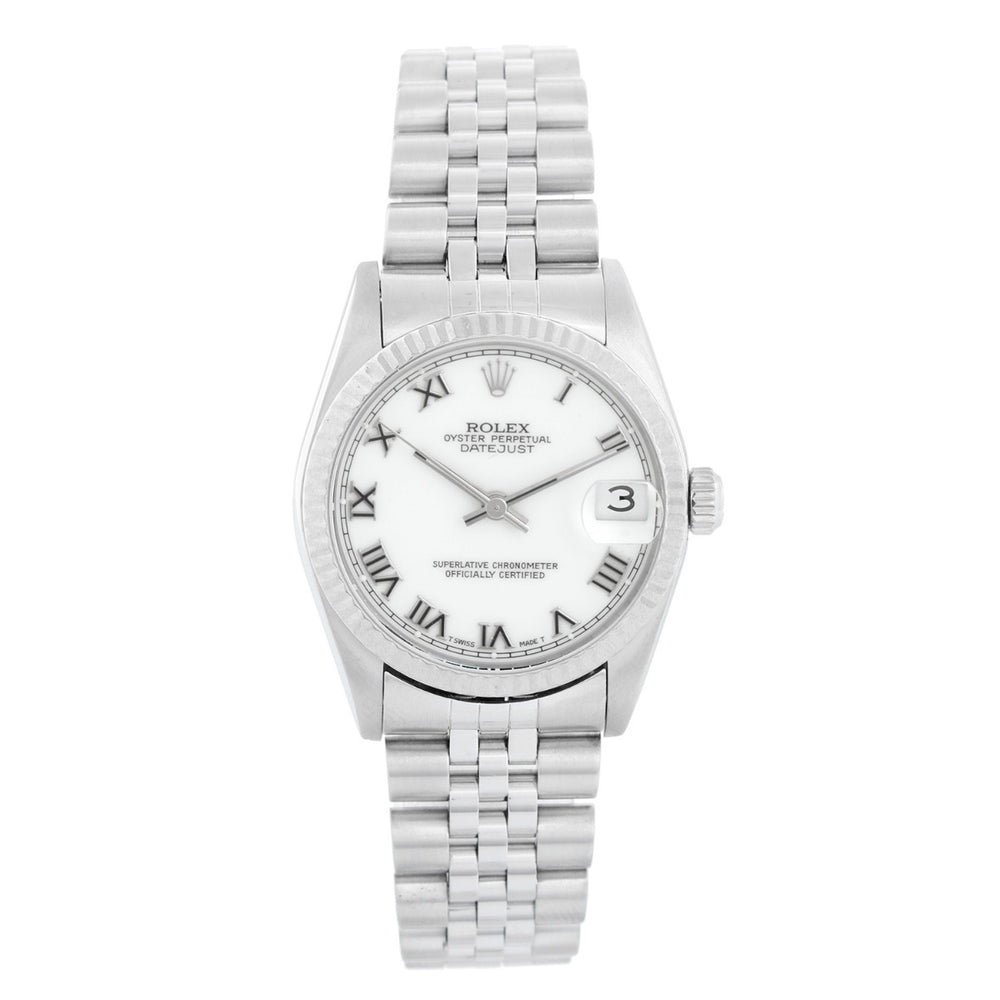 Rolex Datejust Midsize White Dial Steel Watch 78274