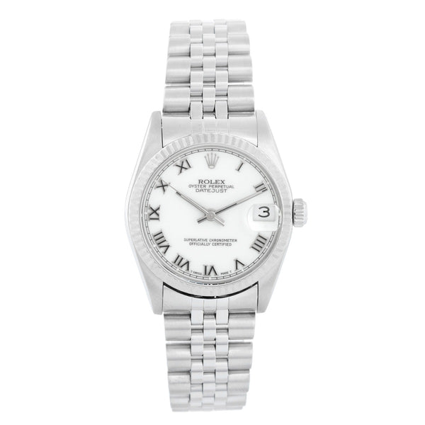 Rolex Datejust Midsize White Dial Steel Watch 78274