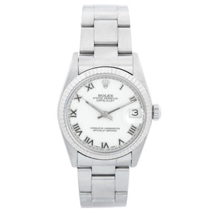 Rolex Datejust Midsize White Dial Steel Watch 78274